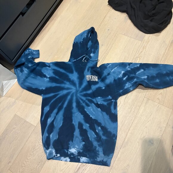 Port and Company Blue Tie-Dye hoodie - Picture 2 of 3
